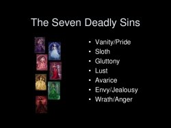 The seven deadly sins Meme Template