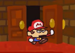 Mario Walks Through The Door Disappointed Meme Template
