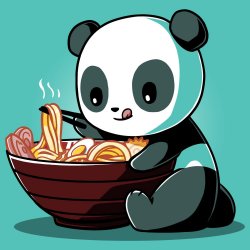 panda eating ramen Meme Template