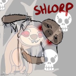 Vampire sloth shlorp Meme Template