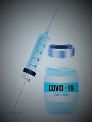 Covid-19 vile and needle Meme Template