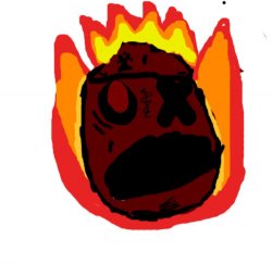 Angy man burns alive Meme Template