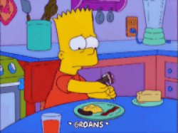 Bart Simpson groans Meme Template