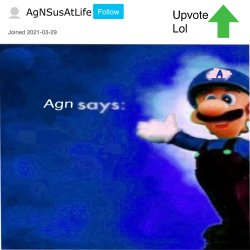 Agn’s Message Meme Template