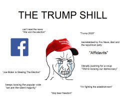 The trump shill Meme Template