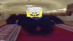 Wide muslim spongebob Meme Template