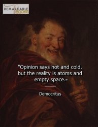 Democritus quote Meme Template