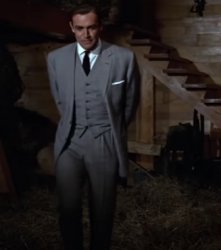 Bond walking through the hay. Meme Template