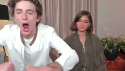 Zendaya and Timothee Chalamet Meme Template