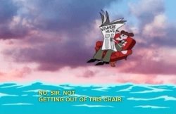 not getting out of this chair Meme Template