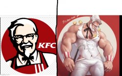 KFC giga chad Meme Template