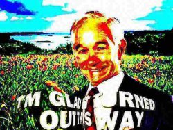 Ron Paul I’m glad it turned out this way deep-fried Meme Template