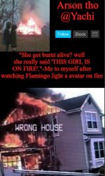 Yachi's arson temp Meme Template