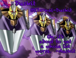 Duskit’s Armageddon temp Meme Template