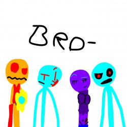 Alex the stickman.exe crew bro- Meme Template