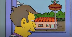 principal skinner what if crusty burger fast food window Meme Template