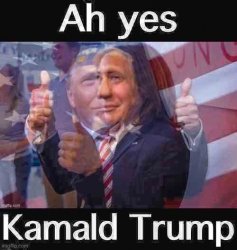 Ah yes Kamald Trump Meme Template