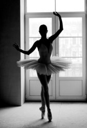 Ballerina black & white Meme Template
