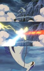 Lugia fight Meme Template