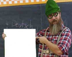 German Teacher Meme Template