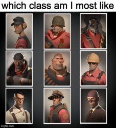 Wich class am I most like Meme Template