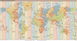 World Map of Timezones Meme Template