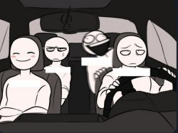 Four men in a car Meme Template