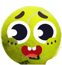 Tennis ball doodland starring at you Meme Template