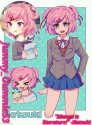 Jummy's Natsuki temp Meme Template