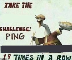 Mr. Ping Challenge Template Meme Template