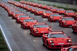 army of ferrari F40's Meme Template