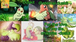 Duskit’s chikorita honor temp Meme Template