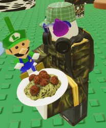 Feeding Luigi Meme Template