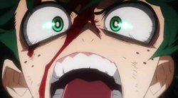 My Hero Academia Deku bloody Meme Template