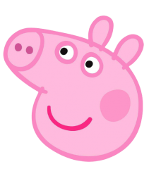 Peppa pig face Meme Template