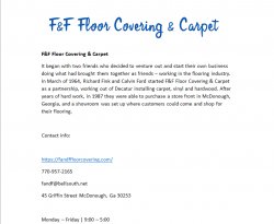 F&F Floor Covering & Carpet Meme Template