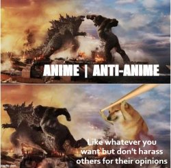 Anime vs. Anti-anime Meme Template