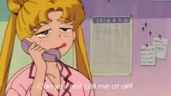 Sailor Moon can you not call me at all Meme Template