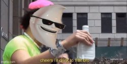 Moonman cheers I’ll drink to that bro Meme Template