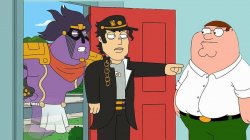 JoJo's Bizarre Adventure Jotaro and Star Platinum Family Guy Meme Template