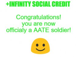 +Infinity Social Credit Meme Template