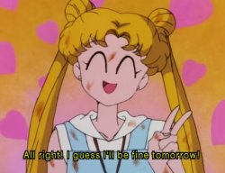 Sailor Moon all right I guess I’ll be fine tomorrow Meme Template
