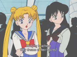 Sailor Moon studying to achieve their dreams of their futures Meme Template