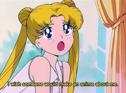 Sailor Moon I wish someone would make an anime about me Meme Template