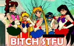 Sailor Moon bitch stfu Meme Template