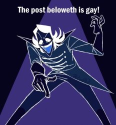 The Post Beloweth Is Gay Meme Template