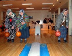 old people bowling Meme Template