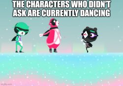Dancing who asked Meme Template