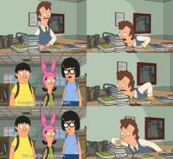 Bobs Burgers Library Shhhh Meme Template