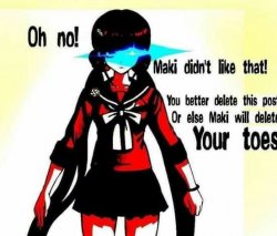 Maki didn't like that! Meme Template